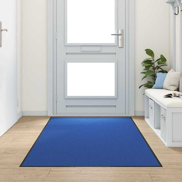Ovenmatto Muut Sininen ja musta 120 x 250 cm Polyamidi ja PVC