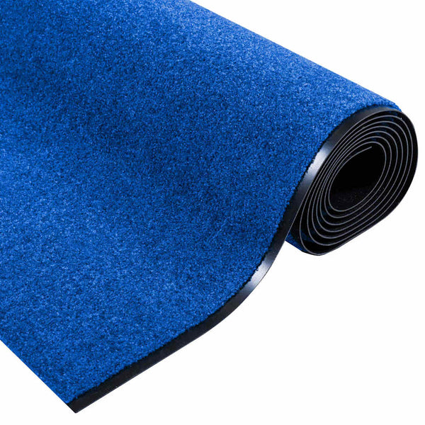 Ovenmatto Muut Sininen ja musta 120 x 400 cm Polyamidi ja PVC