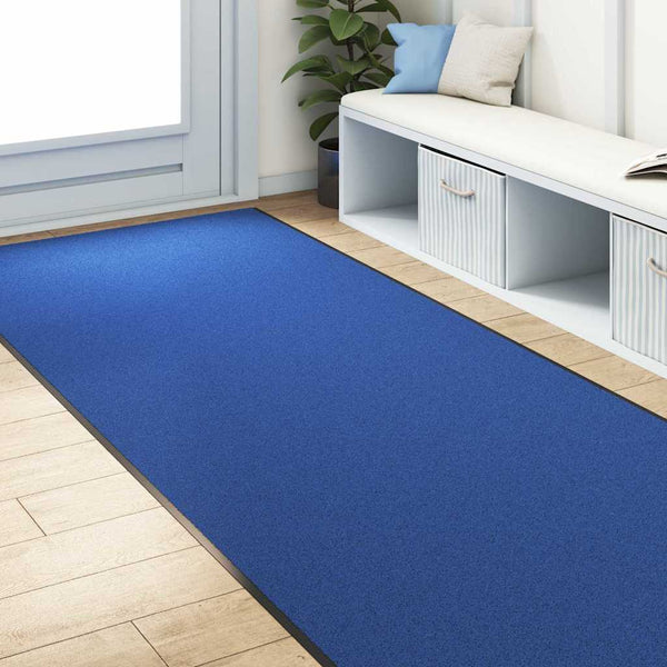Ovenmatto Muut Sininen ja musta 120 x 400 cm Polyamidi ja PVC