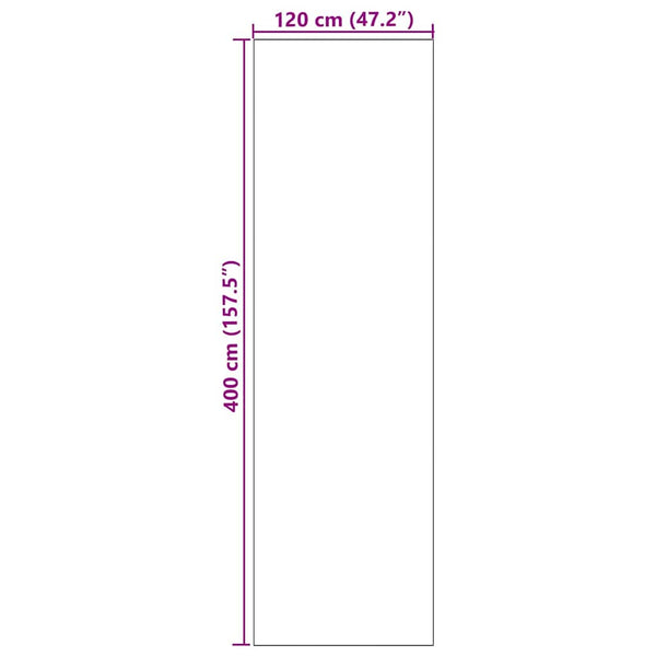 Ovenmatto Muut Vaaleanpunainen ja musta 120 x 400 cm
