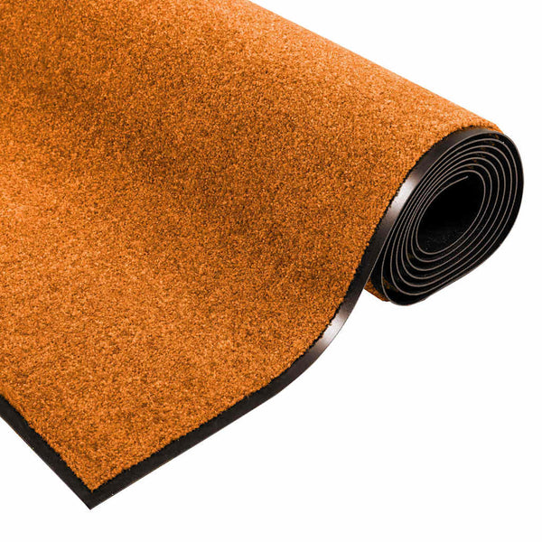 Ovenmatto Muut Oranssi ja Musta 120 x 300 cm Polyamidi ja PVC