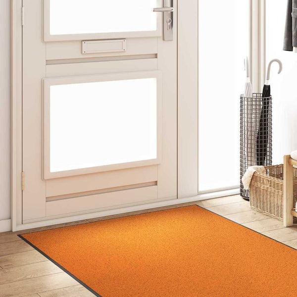 Ovenmatto Muut Oranssi ja Musta 120 x 300 cm Polyamidi ja PVC