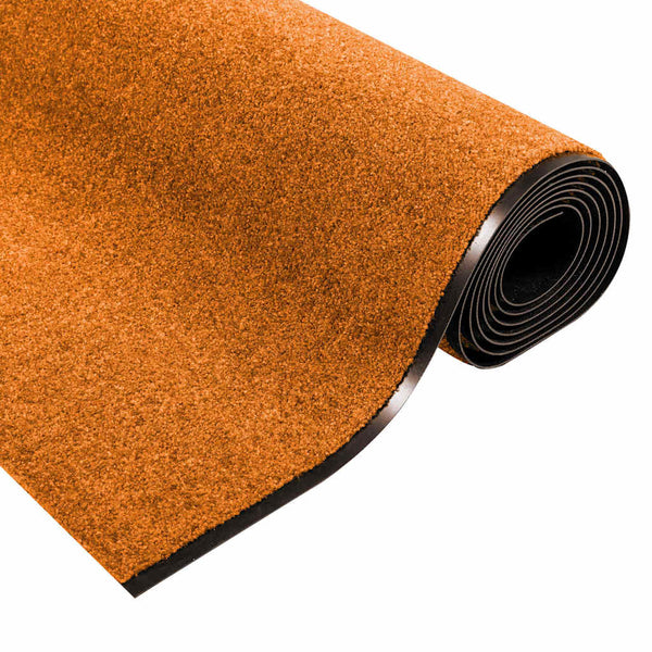Ovenmatto Muut Oranssi ja Musta 120 x 350 cm Polyamidi ja PVC