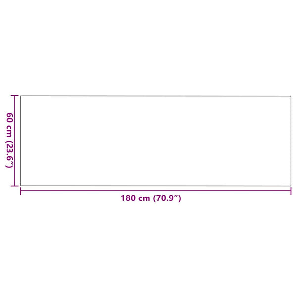 Ovenmatto Muut Musta 60 x 180 cm Polypropeeni ja vinyyli
