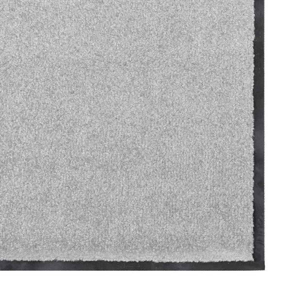 Ovenmatto Harmaa ja musta 120 x 250 cm Polypropeeni ja vinyyli