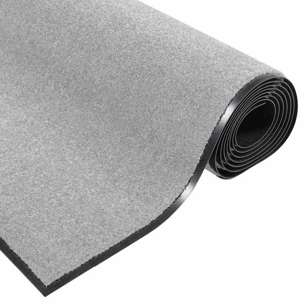 Ovenmatto Harmaa ja musta 120 x 250 cm Polypropeeni ja vinyyli