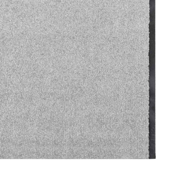Ovenmatto Harmaa ja musta 120 x 400 cm Polypropeeni ja vinyyli