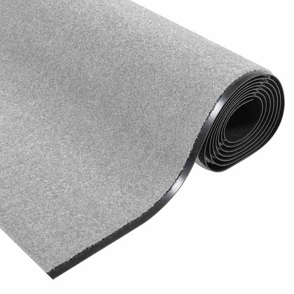 Ovenmatto Harmaa ja musta 120 x 400 cm Polypropeeni ja vinyyli