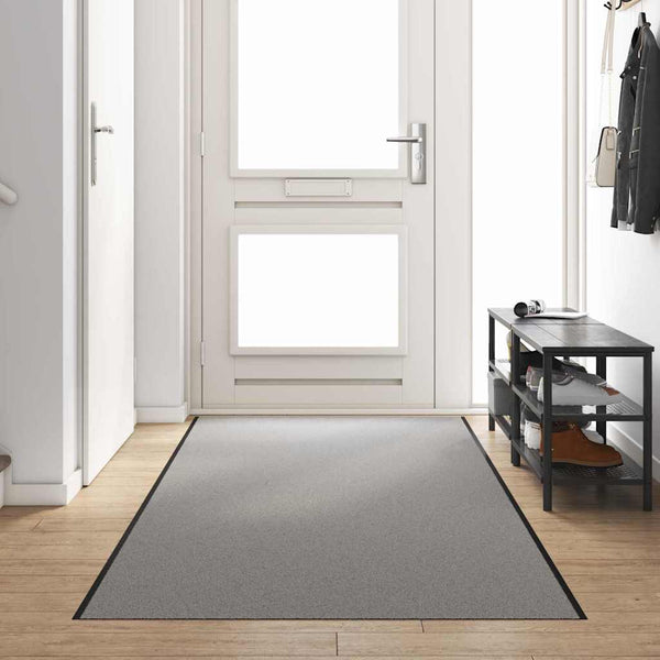 Ovenmatto Harmaa ja musta 120 x 400 cm Polypropeeni ja vinyyli
