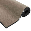 Ovenmatto Beige ja musta 120 x 300 cm Polypropeeni ja vinyyli