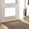 Ovenmatto Beige ja musta 120 x 300 cm Polypropeeni ja vinyyli
