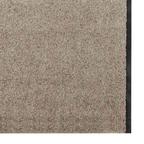 Ovenmatto Beige ja musta 120 x 350 cm Polypropeeni ja vinyyli