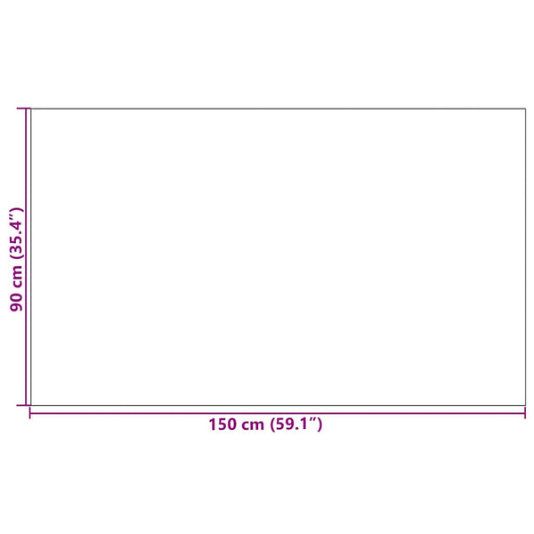 Ovenmatto Punainen ja Musta 90 x 150 cm Polypropeeni ja vinyyli