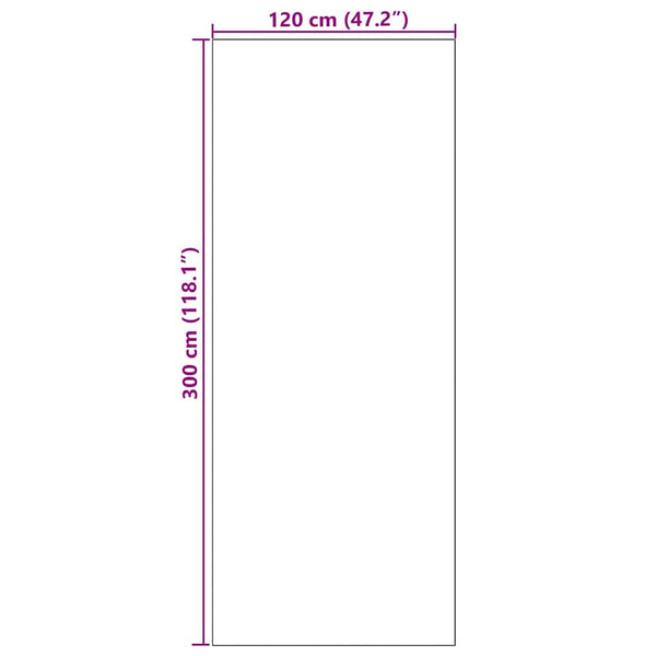 Ovenmatto Muut Punainen ja Musta 120 x 300 cm