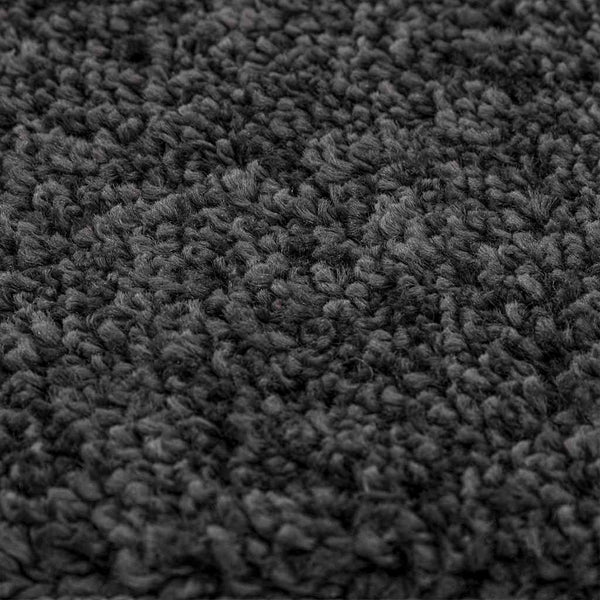Liukumaton Shaggy Matto Tummanharmaa 120 x 120 cm PP