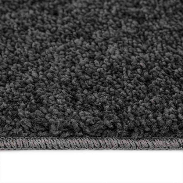 Liukumaton Shaggy Matto Tummanharmaa 120 x 120 cm PP