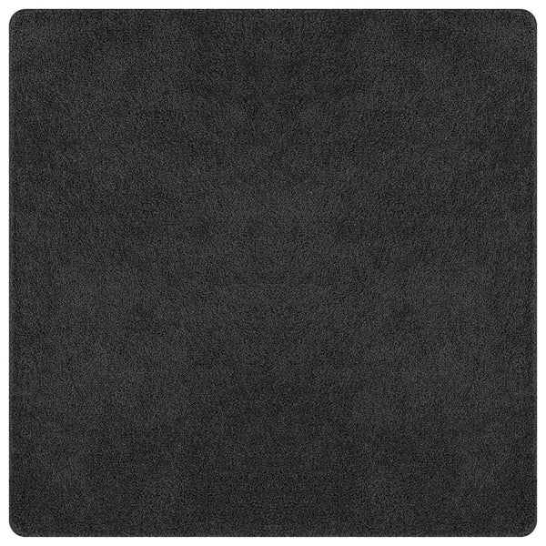 Liukumaton Shaggy Matto Tummanharmaa 120 x 120 cm PP
