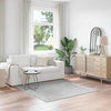 Liukumaton Shaggy Matto Harmaa 160 x 160 cm PP