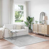 Liukumaton Shaggy Matto Harmaa 200 x 200 cm PP