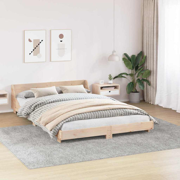 Liukumaton Shaggy Matto Harmaa 240 x 340 cm PP