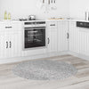 Liukumaton Shaggy Matto Harmaa 120 x 120 cm PP