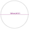 Liukumaton Shaggy Matto Harmaa 120 x 120 cm PP