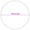 Liukumaton Shaggy Matto Harmaa 160 x 160 cm PP