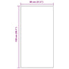 Liukumaton Shaggy Matto Ruskea 80 x 150 cm PP