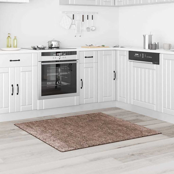 Liukumaton Shaggy Matto Ruskea 120 x 120 cm PP