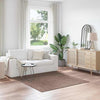 Liukumaton Shaggy Matto Ruskea 160 x 160 cm PP