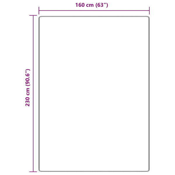 Liukumaton Shaggy Matto Ruskea 160 x 230 cm PP
