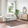 Liukumaton Shaggy Matto Ruskea 200 x 200 cm PP