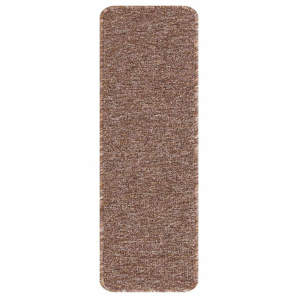 Liukumattomat portaamatot 15 kpl 60 x 25 cm Ruskea PP