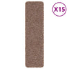 Liukumattomat portaamatot 15 kpl 75 x 20 cm Ruskea PP