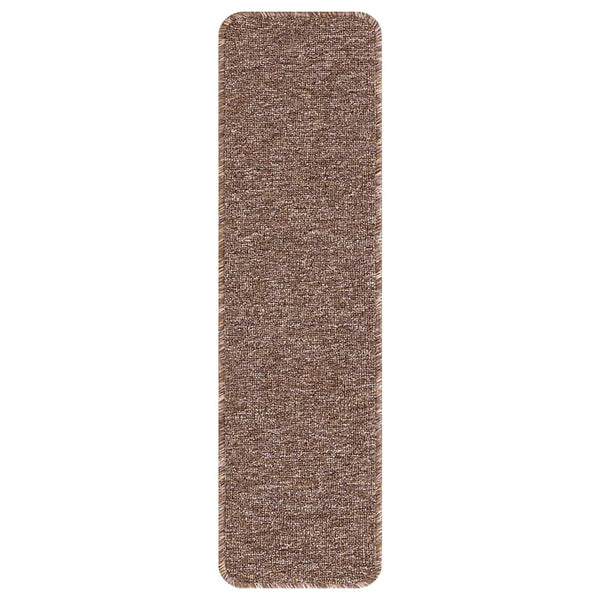 Liukumattomat portaamatot 15 kpl 75 x 20 cm Ruskea PP