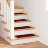 Liukumattomat portaamatot 15 kpl 60 x 25 cm Bordeaux’n punainen
