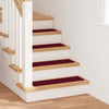 Liukumattomat portaamatot 15 kpl 75 x 20 cm Bordeaux’n punainen
