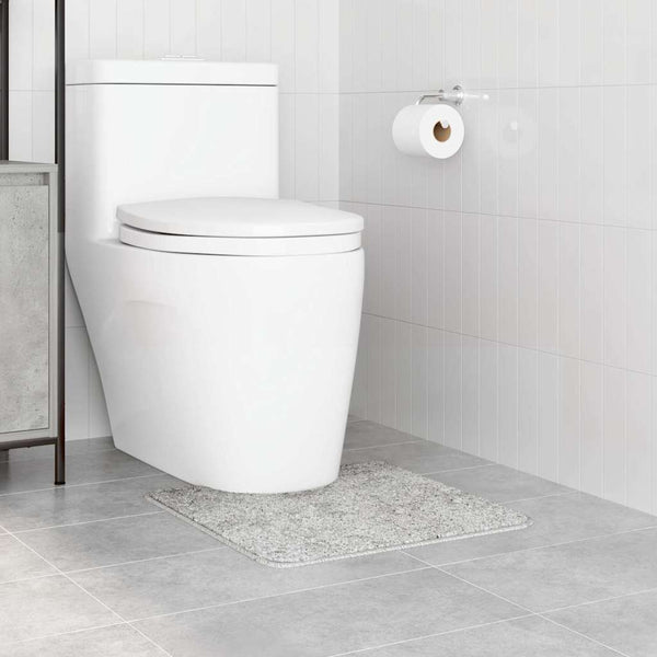 Liukumaton kylpyhuoneen matto WC-leikkauksella Harmaa PP