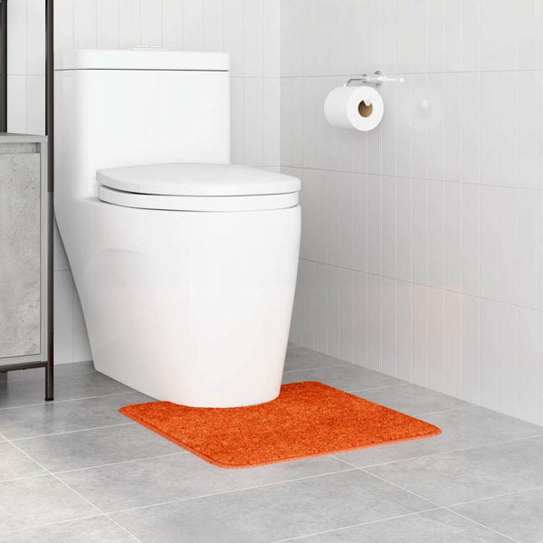 Liukumaton kylpyhuoneen matto WC-leikkauksella Oranssi PP