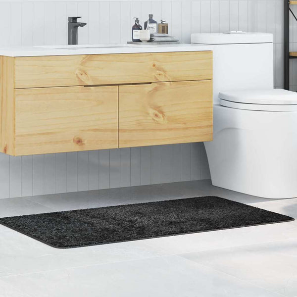 Liukumaton kylpyhuonematto Tumma harmaa 70 x 120 cm PP