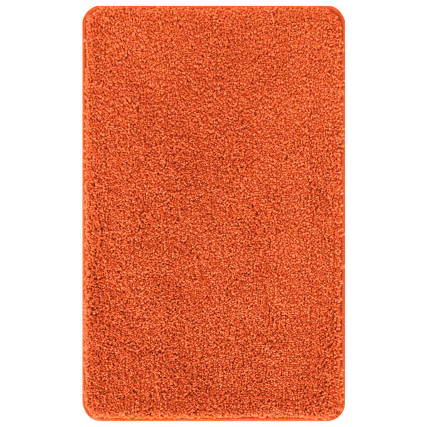 Liukumaton kylpyhuoneen matto-setti 2 kpl Oranssi 50 x 50 cm PP