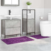 Liukumaton kylpyhuoneen matto-setti 2 kpl Violetti 50 x 50 cm