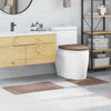 Liukumaton kylpyhuoneen matto-setti 3 kpl Ruskea 50 x 80 cm PP