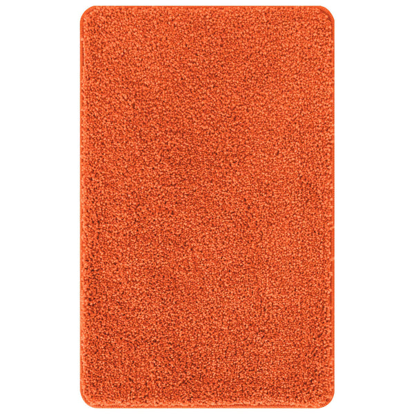 Liukumaton kylpyhuoneen matto-setti 3 kpl Oranssi 50 x 80 cm PP