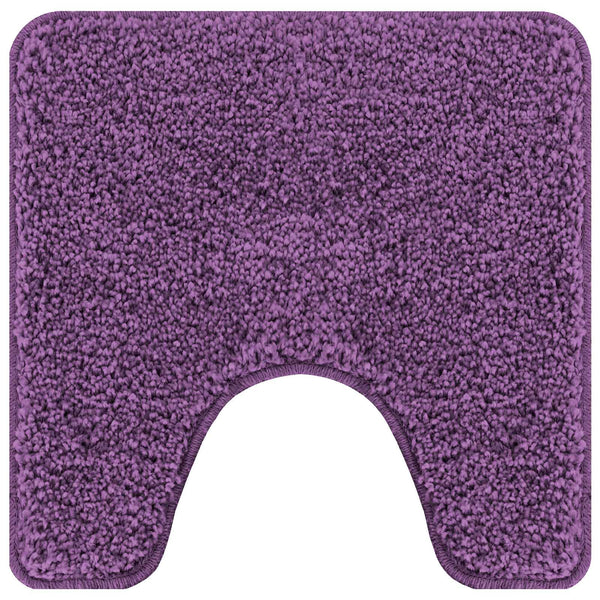 Liukumaton kylpyhuoneen matto-setti 3 kpl Violetti 50 x 80 cm