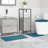 Liukumaton kylpyhuoneen matto-setti 3 kpl Sininen 50 x 80 cm PP