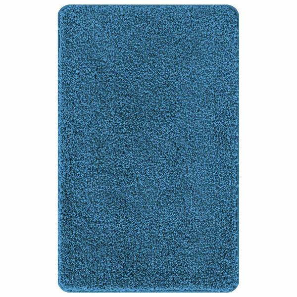 Liukumaton kylpyhuoneen matto-setti 3 kpl Sininen 50 x 80 cm PP