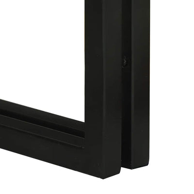 Ruskea ja musta pesätaulu Asim (3 pcs kova akasia-puu ja metallia)