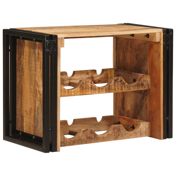 Kiinteä karkea mango-puu viinipukki ruskea 100 x 45 x 33 cm