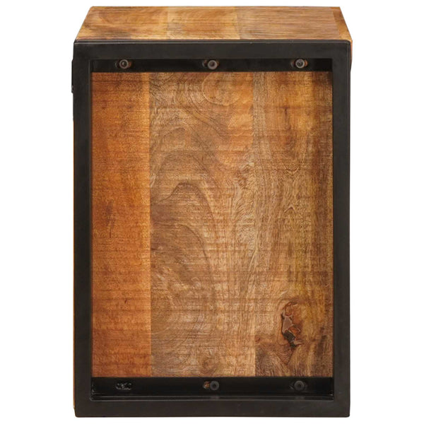 Kiinteä karkea mango-puu viinipukki ruskea 100 x 45 x 33 cm